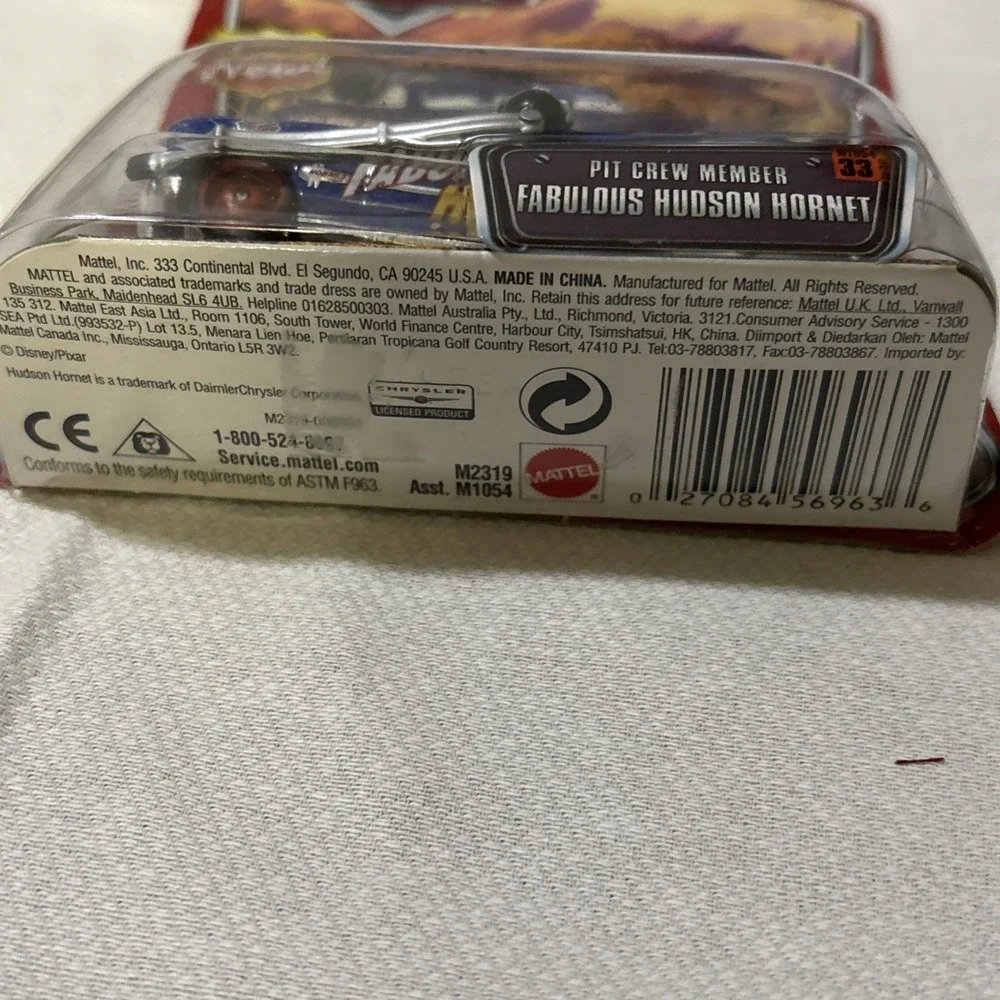 Disney Pixar Cars Pit Crew Member Fabulous Hudson Hornet‎ #33 Lenticular Eyes